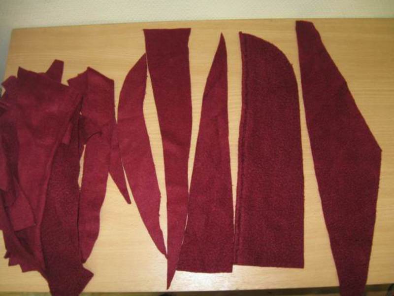 Полоски ткани для игрушки для собак