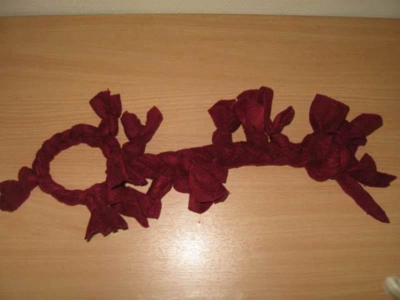 Канат для собак из лоскутов своими руками