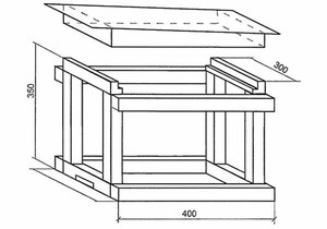 Выполняем чертеж ловушки для пчел