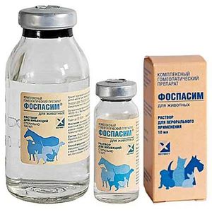 Фоспасим для собак и кошек: инструкция по применению и показания